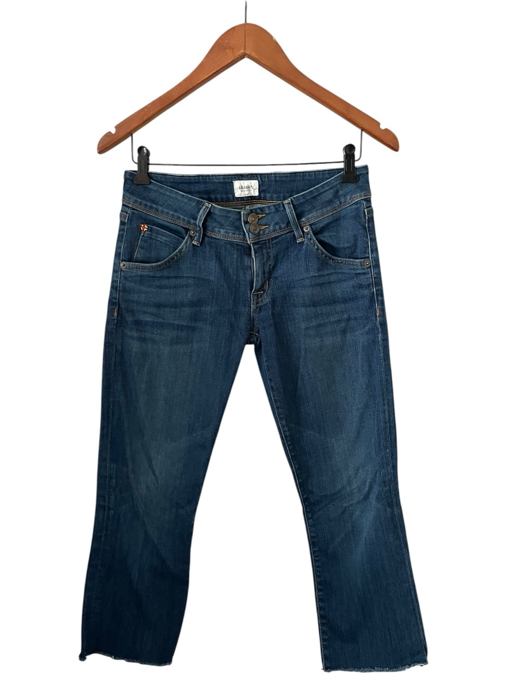 Hudson Jeans Capri Jeans with Frayed Hem